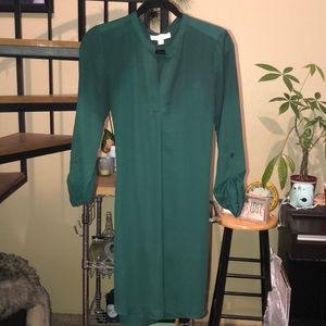 Silky Green Midi Dress